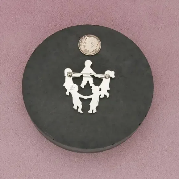 james avery sterling silver retired ring around the rosie brooch - Picture 3 of 3